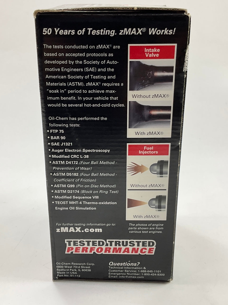 ZMAX 51-112 Motor Oil Additive System Cleaner - 12 Oz Bottle