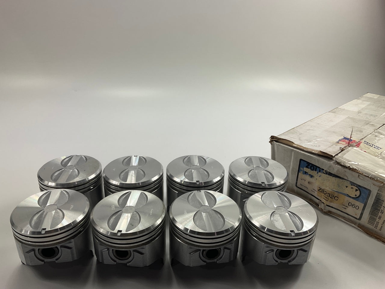 Zollner Z8232C-060 Engine Pistons Set, 0.060'' Size - Chevy 305 5.0L V8
